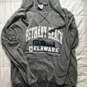 Gray Bethany beach sweatshirt